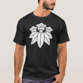 Japanisches Symbol des Familienwappen-KAMON T-Shirt (Vorderseite)