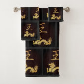Japanisches Symbol: König Badhandtuch Set (Insitu)