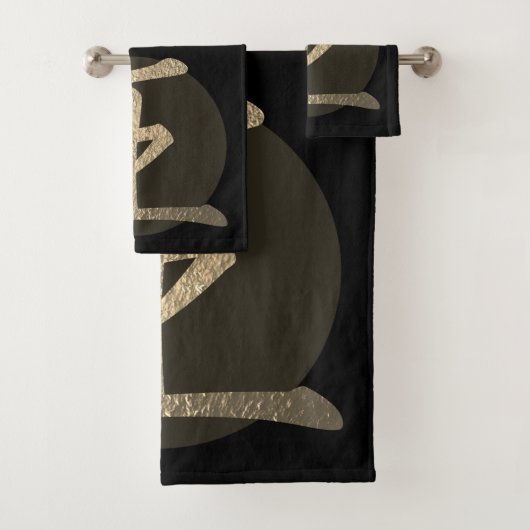 Japanisches Symbol: König Badhandtuch Set (Insitu)