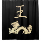 Japanisches Symbol: König Duschvorhang (Vorderseite)