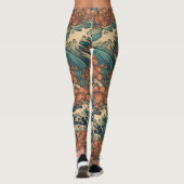 Japanisches Tattoo Art Sea Monster Leggings (Rückseite)