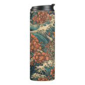 Japanisches Tattoo Art Sea Monster Thermosbecher (Nach links gedreht)