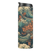 Japanisches Tattoo Art Sea Monster Thermosbecher (Nach rechts gedreht)