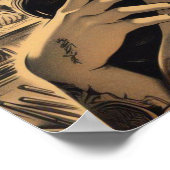 Japanisches Tattooisches Button Poster (Ecke)