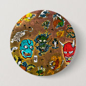 Japanisches Thema Button (Vorderseite)