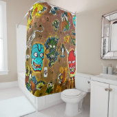 Japanisches Thema Duschvorhang (Beispiel)