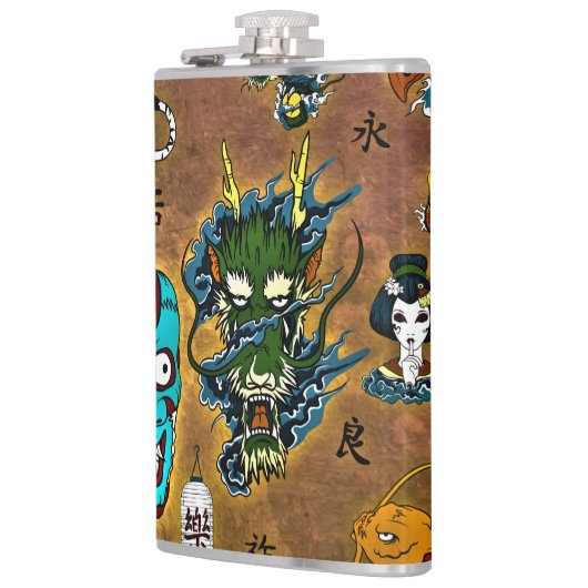 Japanisches Thema Flachmann (Links)