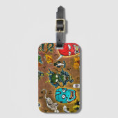 Japanisches Thema Gepäckanhänger (Vorderseite Vertikal)