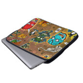 Japanisches Thema Laptopschutzhülle (Vorne Knopf)