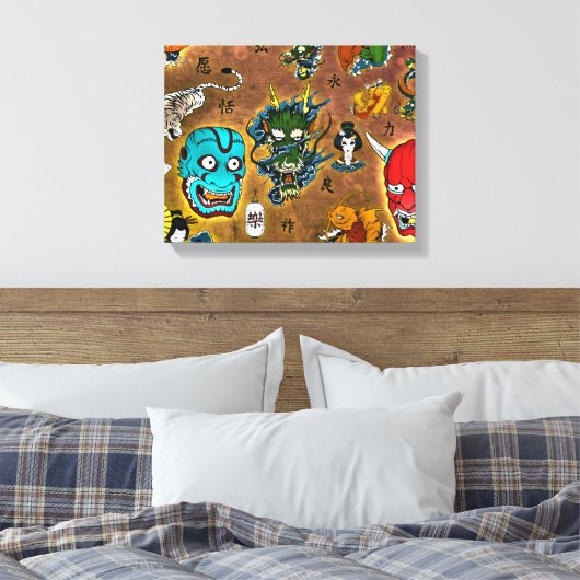 Japanisches Thema Leinwanddruck (Insitu (Schlafzimmer))