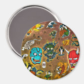 Japanisches Thema Magnet (Vorderseite/Rückseite)