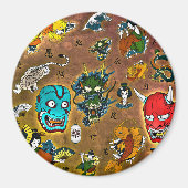 Japanisches Thema Magnet (Vorne)