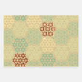 Japanisches Thema Mix Muster Geschenkpapier Set (Vorderseite 3)