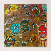 Japanisches Thema Puzzle (Vertikal)