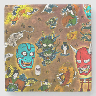 Japanisches Thema Steinuntersetzer