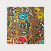 Japanisches Thema Wandteppich (Vorderseite (Horizontal))