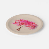 Japanisches themed Abendessen-Party mit Pappteller (Schrägansicht)