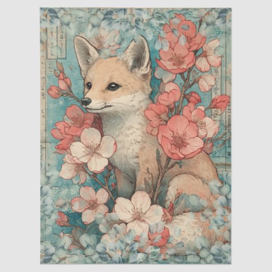 Japanisches Themed Decoupage Crafting Seidenpapier (Vorderseite)