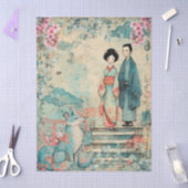 Japanisches Themed Decoupage Crafting Seidenpapier (Basteln)
