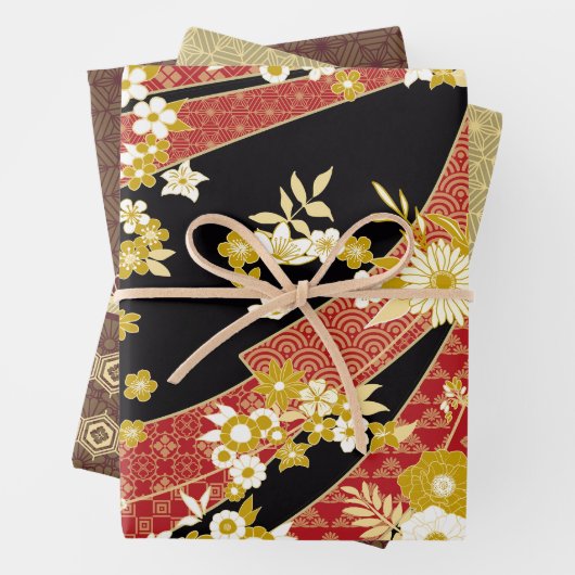 Japanisches Themenmuster Geschenkpapier Set (Beispiel)
