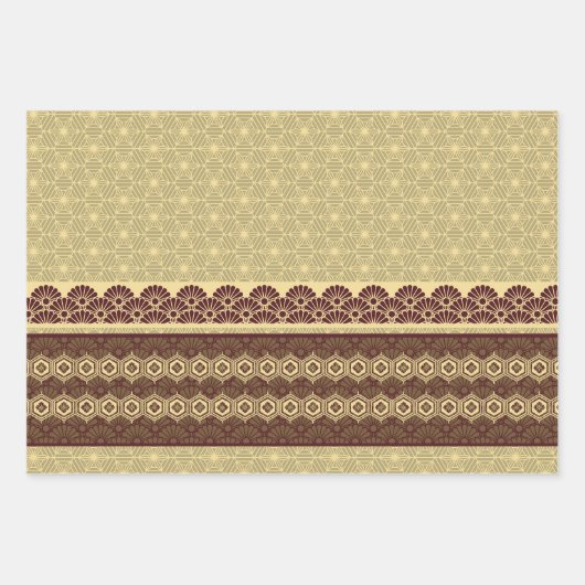 Japanisches Themenmuster Geschenkpapier Set (Vorderseite 3)