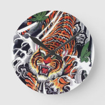 japanisches Tiger- und Ahorndesign