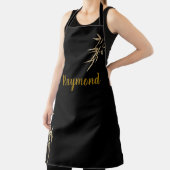 japanisches Tintendruck Schwarz und Gold Bambusdes Schürze (InSitu)