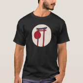 Japanisches Torii Gate Rising Sun Japanisches Tor T-Shirt (Vorderseite)