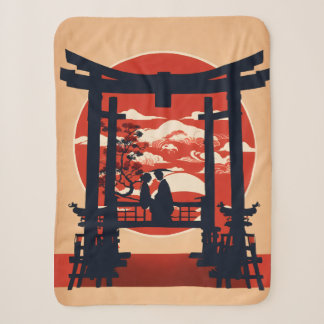 Japanisches Torii-Tor Sonnenuntergang-Wurfdecke: R Sherpadecke