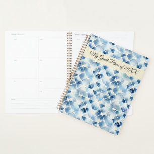 Japanisches traditionelles Blau-Tie-Dye-Muster Nr. Planer