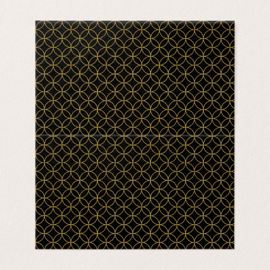 Japanisches traditionelles Design1 - SHIPPO- Visitenkarten (Außenseite Aufgefaltet)