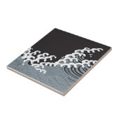 Japanisches traditionelles Wellen-Muster Fliese (Seite)