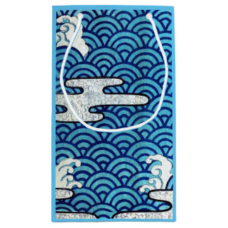 Japanisches traditionelles Wellenmuster Kleine Geschenktüte
