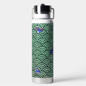Japanisches traditionelles Wellenmuster Trinkflasche (Hinten)