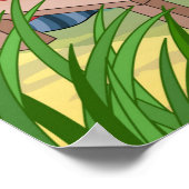 Japanisches Ukiyo-e-Style-Poster Poster (Ecke)