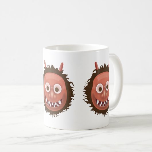 Japanisches Ungeheuer Emoji Kaffeetasse (VorderseiteRechts)
