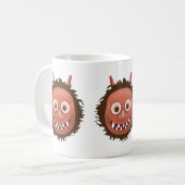 Japanisches Ungeheuer Emoji Kaffeetasse (Vorderseite Links)