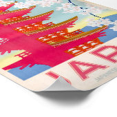 japanisches Vintage-Poster Poster (Ecke)