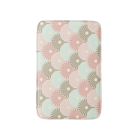 Japanisches Vintages Muster Badematte (Vorderseite Vertikal)