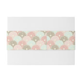 Japanisches Vintages Muster Einladungsbanderole (Rückseitenbeispiel)