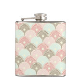 Japanisches Vintages Muster Flachmann (Vorderseite)