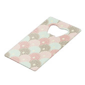 Japanisches Vintages Muster Geldkarten Flaschenöffner (Vorderseite Schrägansicht)