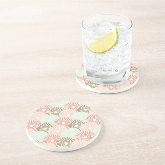 Japanisches Vintages Muster Getränkeuntersetzer (Seite)