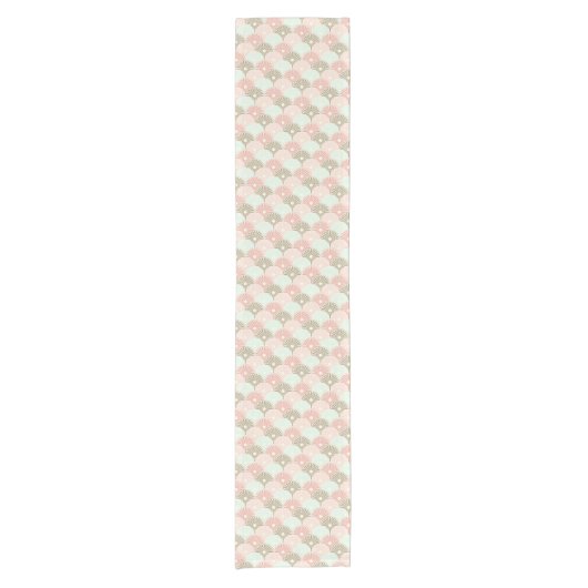 Japanisches Vintages Muster Kurzer Tischläufer (Vorderseite)