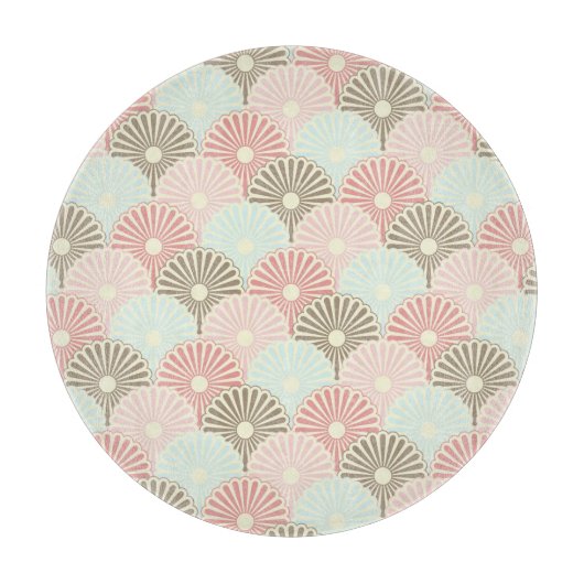 Japanisches Vintages Muster Schneidebrett (Vorderseite)