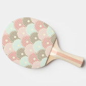 Japanisches Vintages Muster Tischtennis Schläger (Seitenansicht)