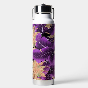 Japanisches violettes Blattdesign Trinkflasche