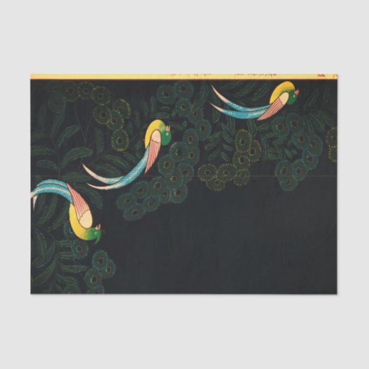 JAPANISCHES VOGEL Seidenpapier (Vorderseite)