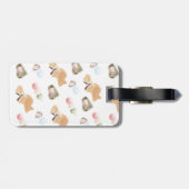 Japanisches Wagashi Muster Gepäckanhänger (Rückseite horizontal)