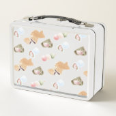 Japanisches Wagashi Muster Metall Brotdose (Rückseite)